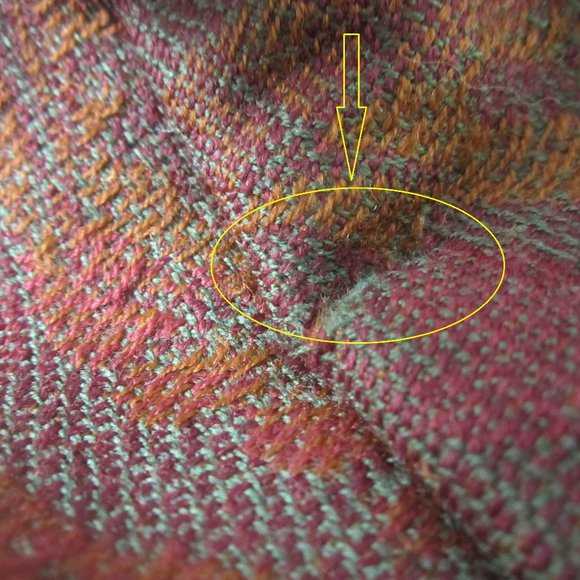 Vtg Aquascutum Womens M Maroon Red Brown Leaf Print 100% Wool Blazer Jacket - Picture 10 of 11